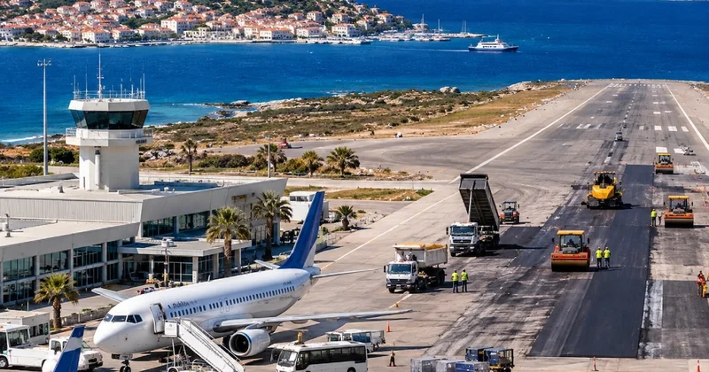 Türkiye nin hemen karşısındaki adanın havalimanı kapanıyor Sözcü Gazetesi