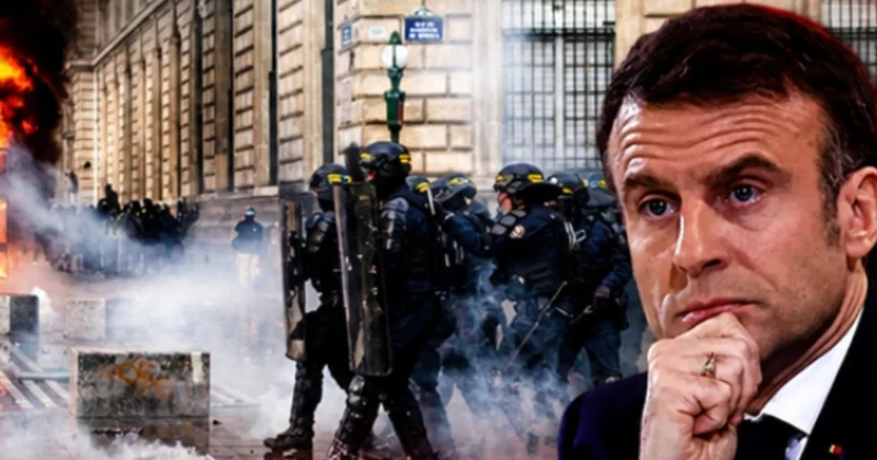Macron dan eylemcilere çok sert sözler: Fransa sokakları alev alev! Sözcü Gazetesi
