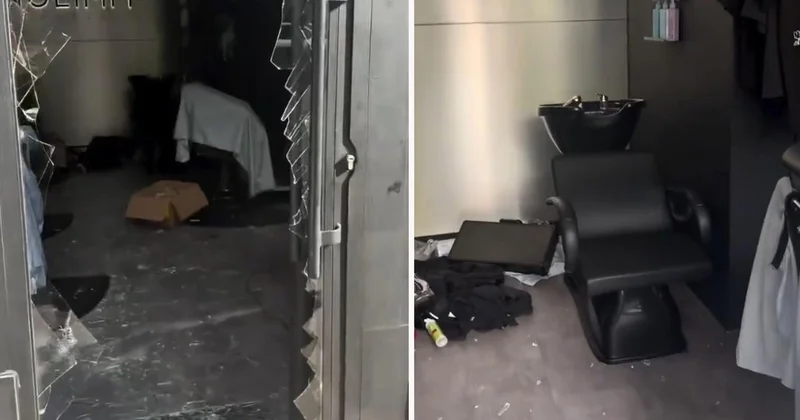 Fransa da göstericiler berber dükkanını bile yağmaladı