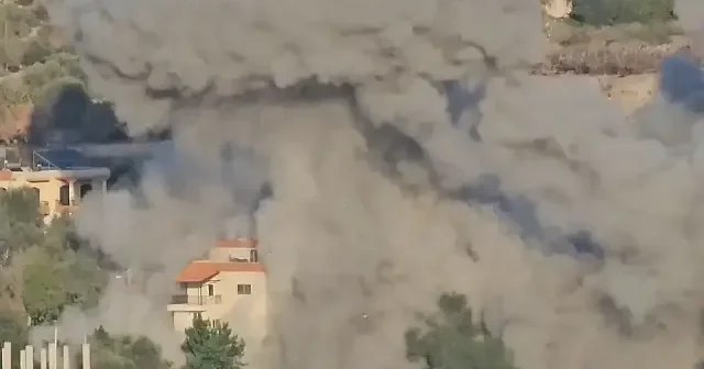 İsrail ordusu Lübnan ın güneyine hava saldırıları başlattı VİDEO İZLE