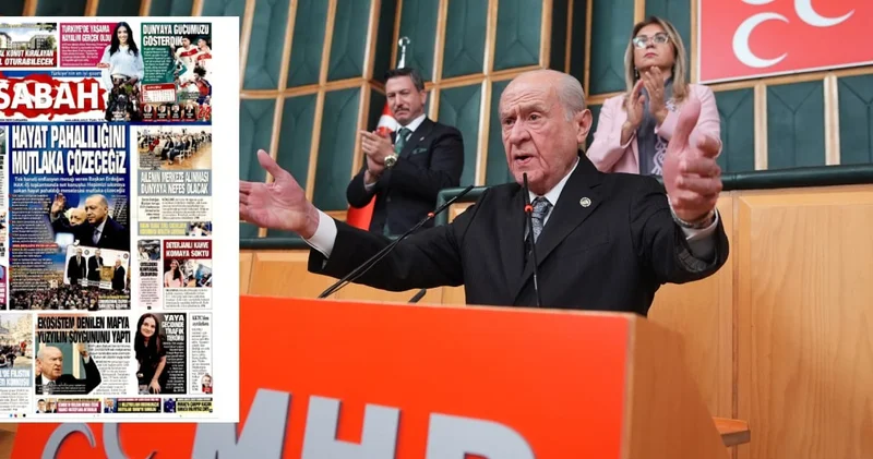 İktidarın sesi Sabah, Bahçeli nin İmralı restini görmedi!