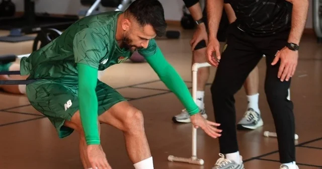 Bursaspor sabah antrenmanında kuvvet çalıştı Bursa Haberleri