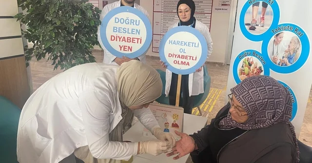 Bayburt ta vatandaşlar diyabet hastalığı hakkında bilgilendirildi Bayburt Haberleri