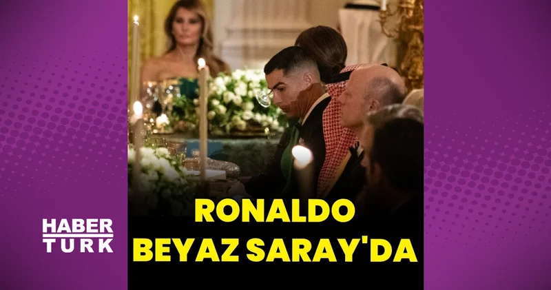 Cristiano Ronaldo Beyaz Saray da: Trump ın oğlu Barron ile tanıştı