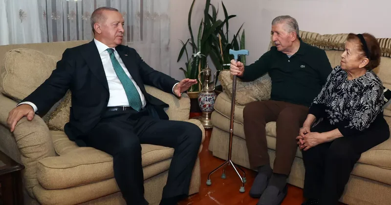 Cumhurbaşkanı Erdoğan dan eski TBMM Başkanı Toptan a ziyaret
