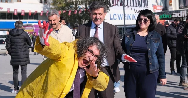 Erzincan da el izleriyle yükselen Şiddete Hayır çağrısı Erzincan Haberleri