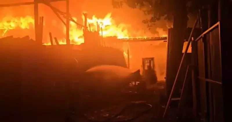 İş yeri yangınında mahsur kalan güvercinler kurtarıldı