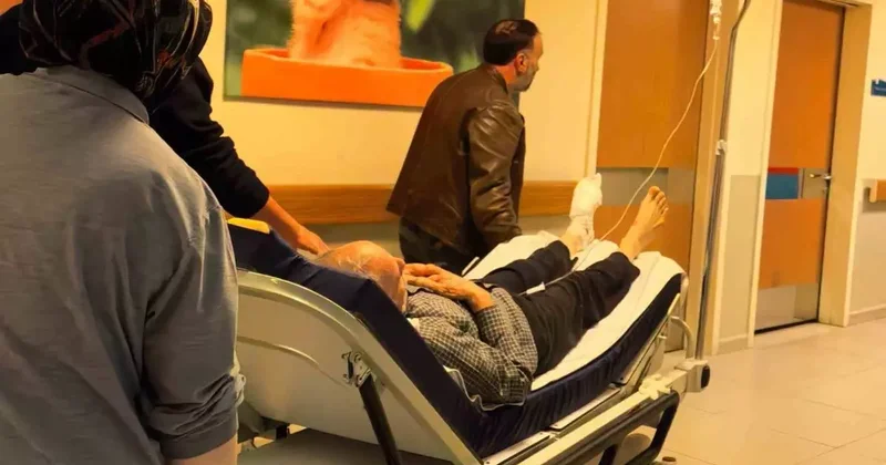 Odun kesmek isterken, ayağını kesti