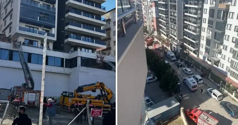 Van da 7 katlı binanın otoparkında yangın: 29 kişi dumandan etkilendi Van Haberleri