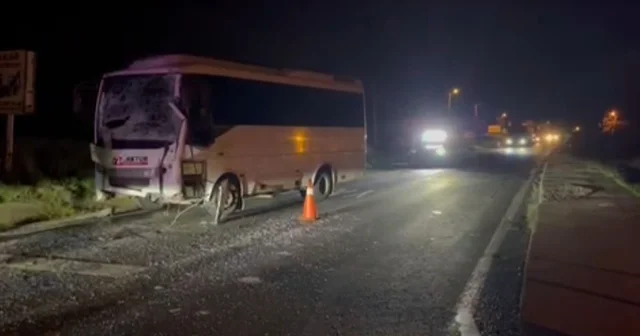 Çerkezköy de iki servis aracı çarpıştı: 8 işçi yaralandı Tekirdağ Haberleri