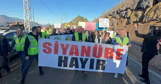 Artvin de siyanür havuzlarına tepki yürüyüşü Artvin Haberleri