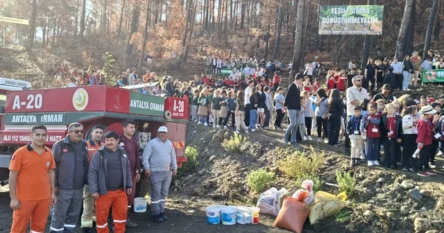 Öğrencilere yangın ve çevre bilinci konusunda yerinde bilgi verildi Antalya Haberleri