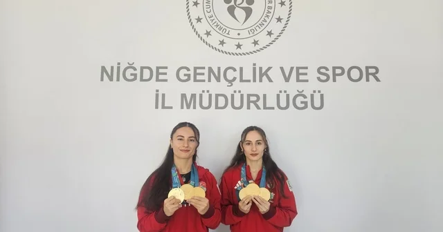 Şampiyon kardeşler Niğde ye madalyalarla döndü Niğde Haberleri
