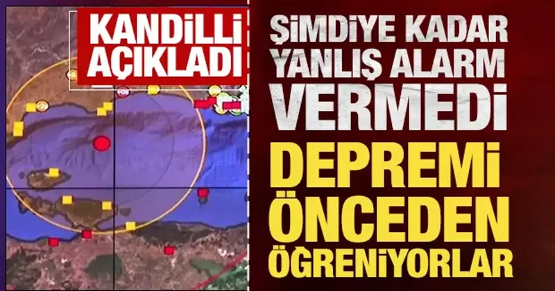 Kandilli açıkladı, şimdiye kadar yanlış alarm vermedi: Depremi önceden öğreniyorlar