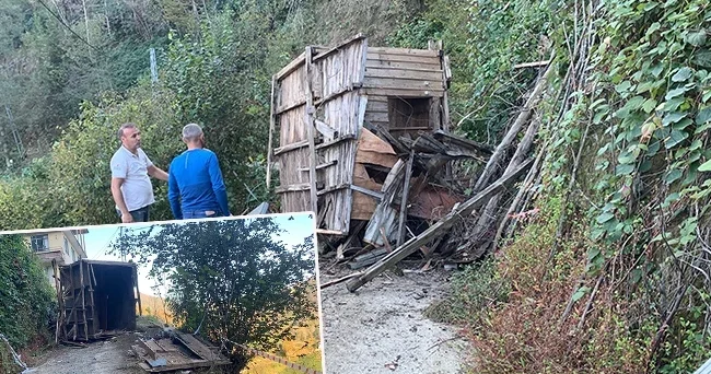 Arı kovanı yerleştirmek için kullanılan ahşap yapı çöktü: 2 kişi hayatını kaybetti