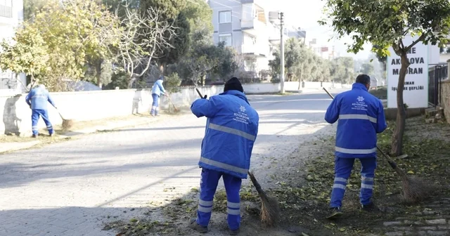 Çine de sahaya inen ekipler temizlik ve bakım çalışması yaptı Aydın Haberleri
