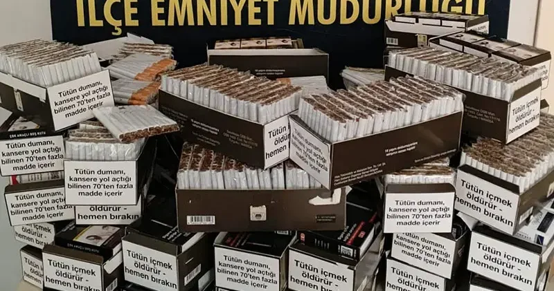 Edirne’de iş yerinde 12 bin 920 adet dolu makaron ele geçirildi