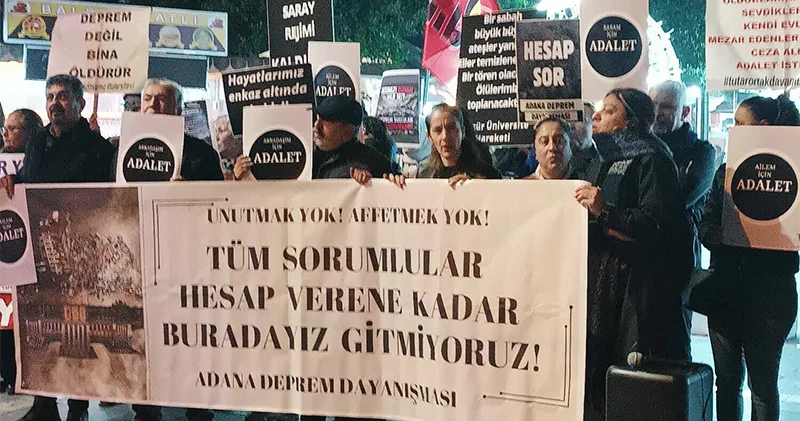 Adana da depremde yakınlarını kaybedenlerden 11. Yargı Paketi ne tepki: Sizin sevdikleriniz enkaz altında paramparça olsa, affettik der miydiniz?