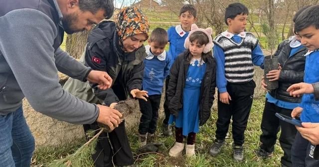 Altıntaş ta öğrenciler fidanları toprakla buluşturdu Kütahya Haberleri