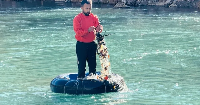 İki ülke sınırında balık avı Şırnak Haberleri