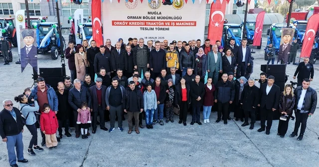 ORKÖY den kırsal mahallelere sıfır faizli 36 traktör Muğla Haberleri