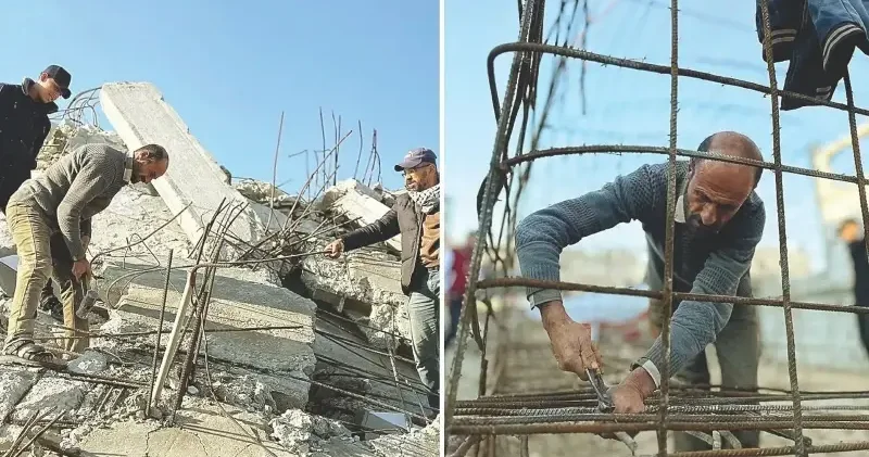 Molozlardan barınak yapıyorlar Ortadoğu Haberleri