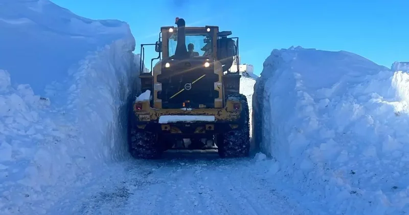 Yüksekova’da 3 metrelik karla zorlu mücadele