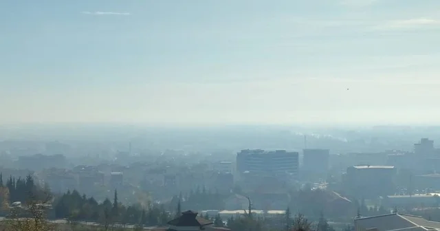 Edirne merkezde hava kirliliği çıplak gözle görüldü Edirne Haberleri