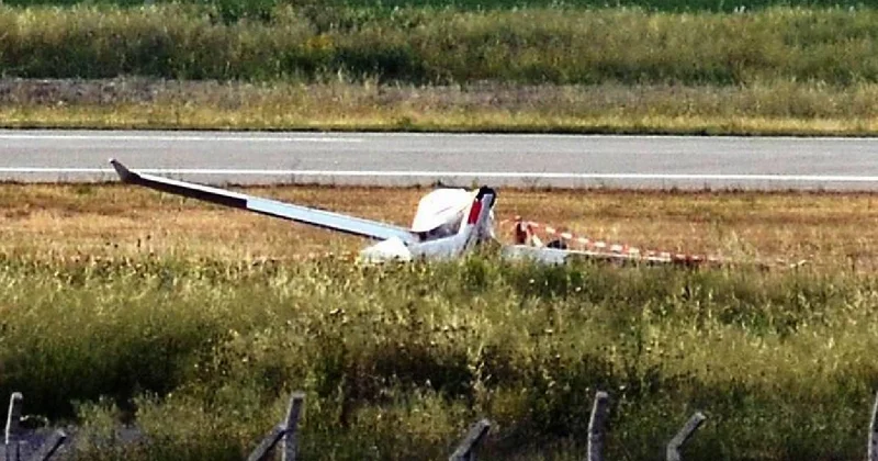 ABD de bir kişi, kaçırmaya çalıştığı küçük uçakla havalanamadan kaza yaptı