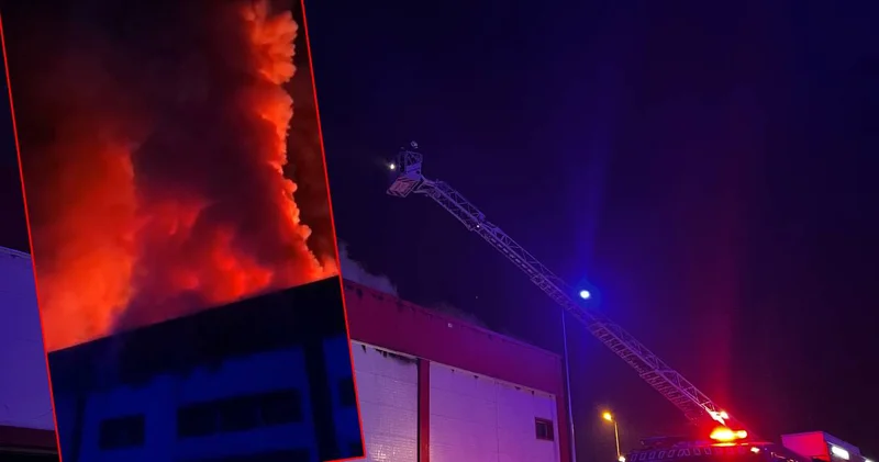 Mobilya imalathanesinde korkunç yangın!