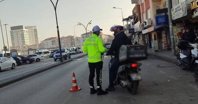 Motosiklet denetiminde 2,2 milyon liralık ceza Manisa Haberleri