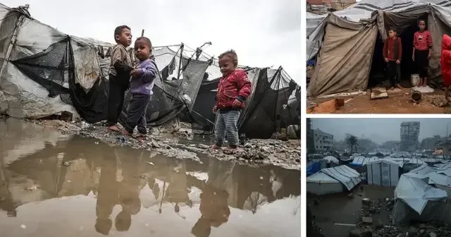 Gazzeli aktivist anlattı: Yağmur tüm dünyaya rahmet ama Gazze ye acı veriyor VİDEO İZLE