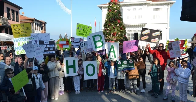 Bursa nın Mudanya ilçesinde H.O.B.A. projesi kapsamında anlamlı yürüyüş Bursa Haberleri