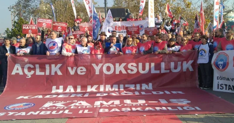 Kamu emekçileri Kadıköy den iktidara seslendi: Bir bir taleplerini sıraladılar