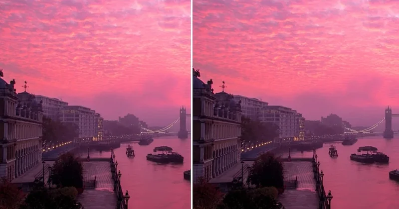 Gökyüzü pembeye boyandı: Sadece şanslı olanlar gördü Sözcü Gazetesi