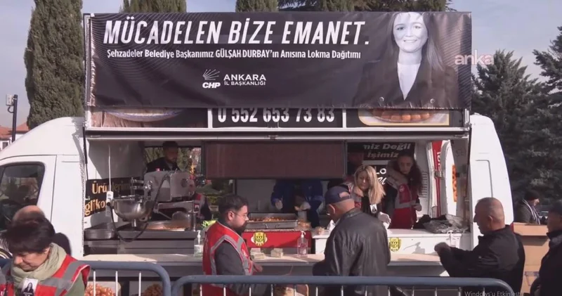 CHP Ankara İl Örgütü Gülşah Durbay için lokma dağıttı