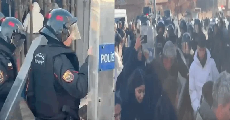 Nusaybin de sınıra yürüyenlere polis müdahalesi Sözcü Gazetesi