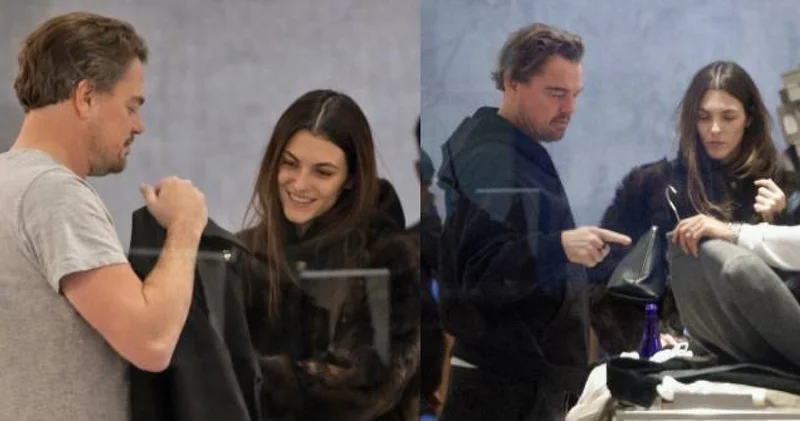 Leonardo Dicaprio yu sevgilisi Vittoria Ceretti giydiriyor