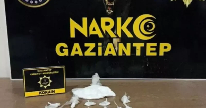 Gaziantep’te 198 gram kokain ele geçirildi