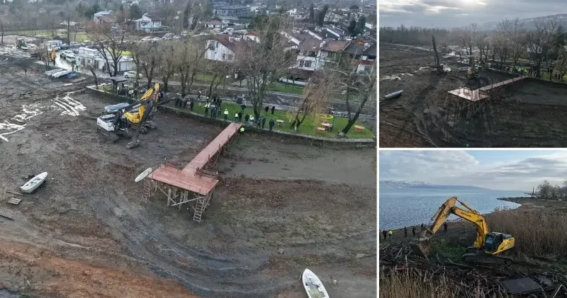 Sapanca Gölü kıyısı kaçak yapılardan arındırılıyor: Kıyılar vatandaşların kullanımına açılacak Aktüel Haberleri