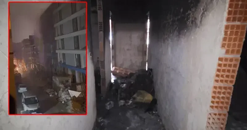 Bahçelievler de inşaatta çıkan yangında bir kişinin cesedi bulundu