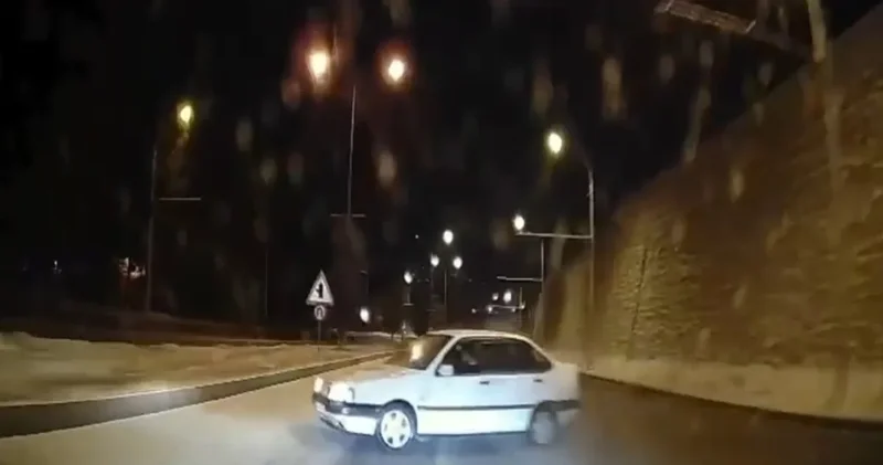 Ölüm önünden kayarak geçti! Anbean kaydetti