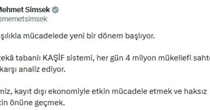 Yeni dönem başladı, Bakan Şimşek bizzat uyardı: Anında yakalayacağız