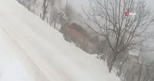 Ordu da kamyon şarampole devrildi! Dehşete düşüren anlar kamerada