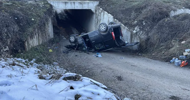 Kastamonu da alt geçide düşen aracın sürücüsü yaşamını yitirdi