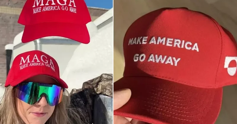 Amerika defol git şapkalarının satışı patladı