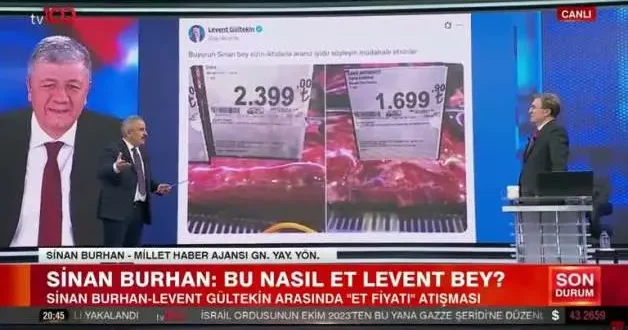 Gazeteci Sinan Burhan et fiyatları üzerinden yapılan algıya resmi rakamlarla açıklık getirdi