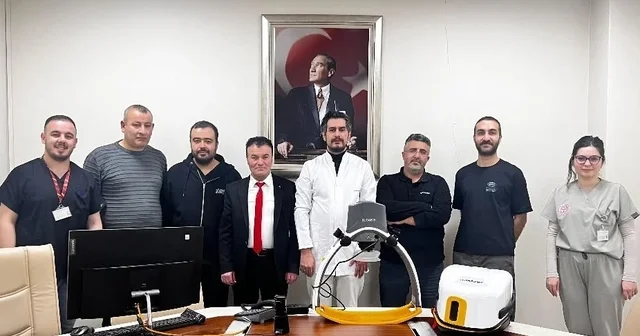 Bayburtlu hayırsever hastaneye otomatik kalp masajı cihazı bağışladı Bayburt Haberleri