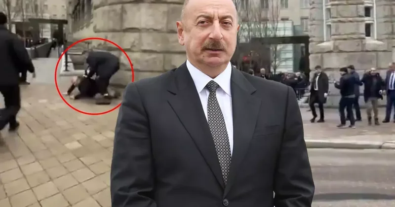 Yer: ABD! Aliyev e yönelik protesto sırasında arbede çıktı