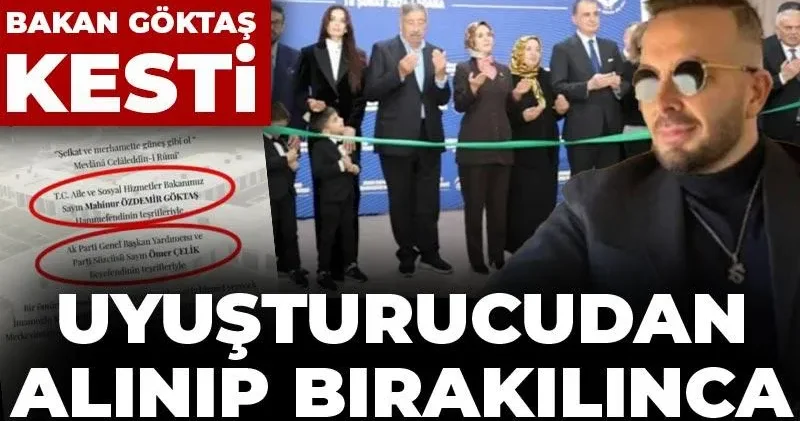 Uyuşturucudan alınıp bırakılınca açılışa gelemedi: Huzurevinin kurdelesini Bakan Göktaş kesti